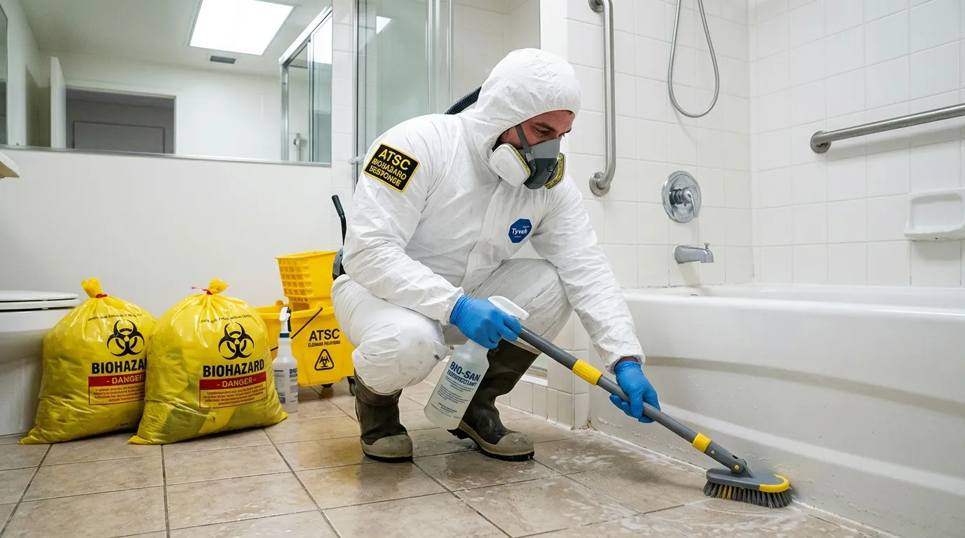 Decontamination equipment deployed for Blood Cleanup in Whitehall